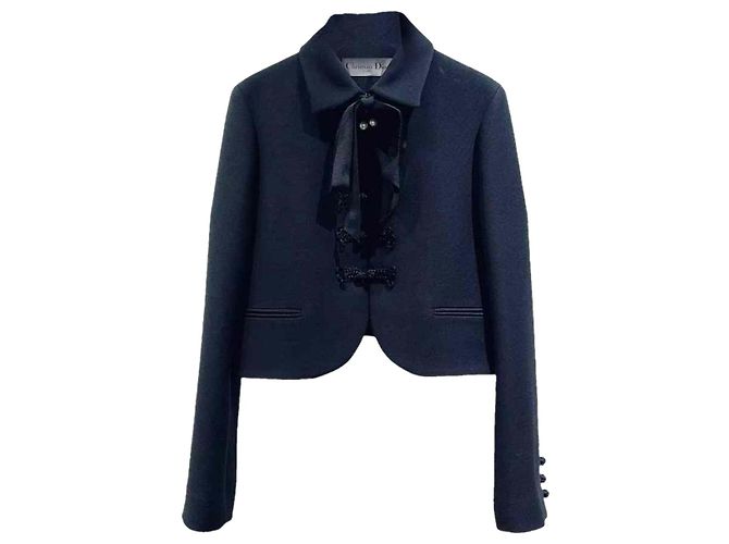 Autre Marque Dior Jacke aus Wolle Schwarz Größe 40