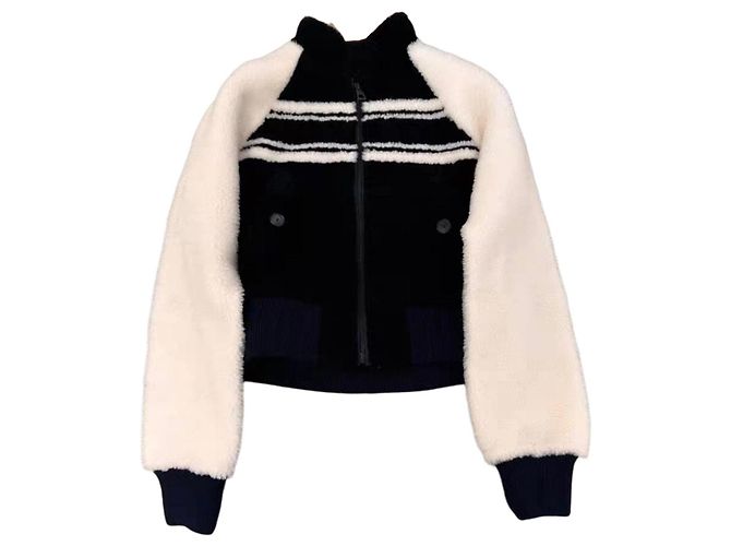 Dior Shearling Coat Women Size 34 Multiple colors