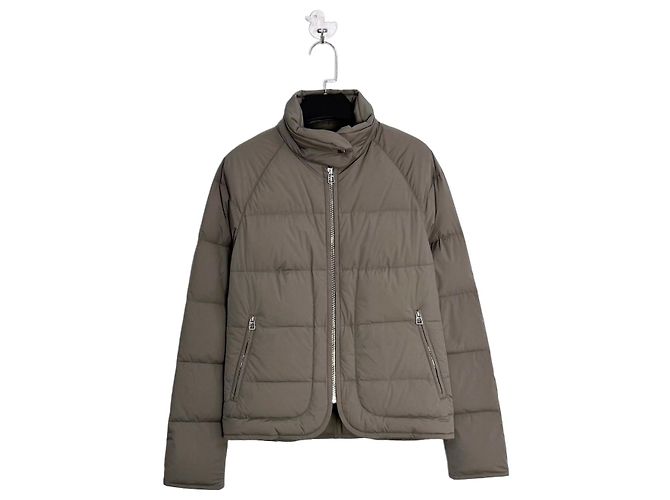 Hermès ultraleichte Zip-Down-Jacke aus Polyester Mehrfarben