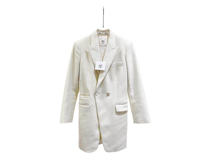 Hermès White Polyamide Coat Size 34 Multiple colors