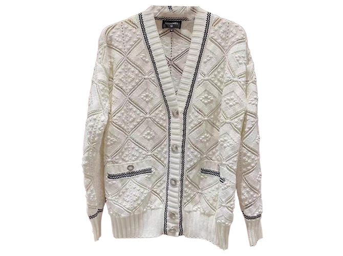 Chanel Prendas de punto de algodón Mujer Talla 36 Multicolor