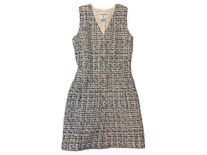 Vestido Chanel de tweed Multicolor