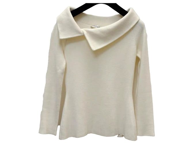 Maglia Dior in lana ecru Beige