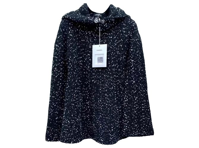 Chanel Schwarzer Wollstrick