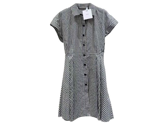 Autre Marque Vestido Dior de seda 38 FR Multicolor