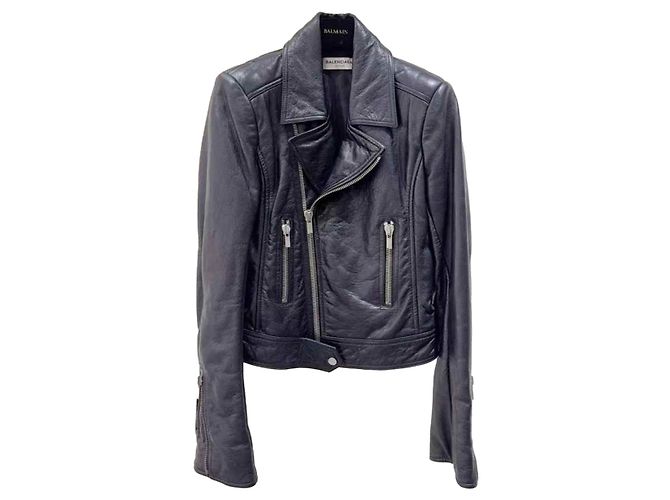 Balenciaga Lederjacken Schwarz