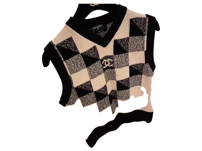 Chanel Malha de Cashmere Multicor