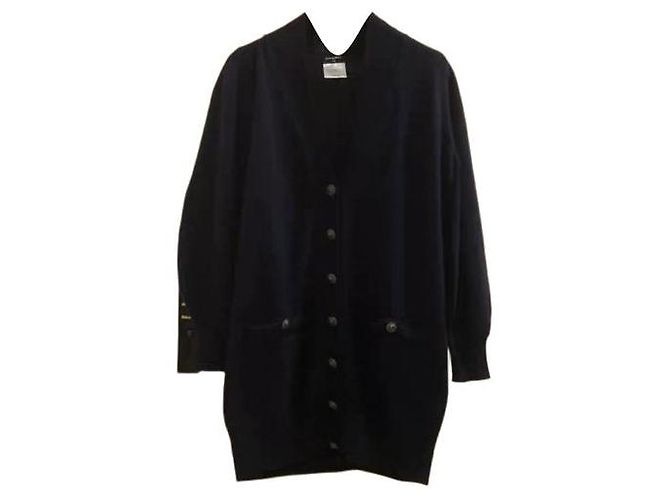 Pull Chanel en cachemire bleu marine