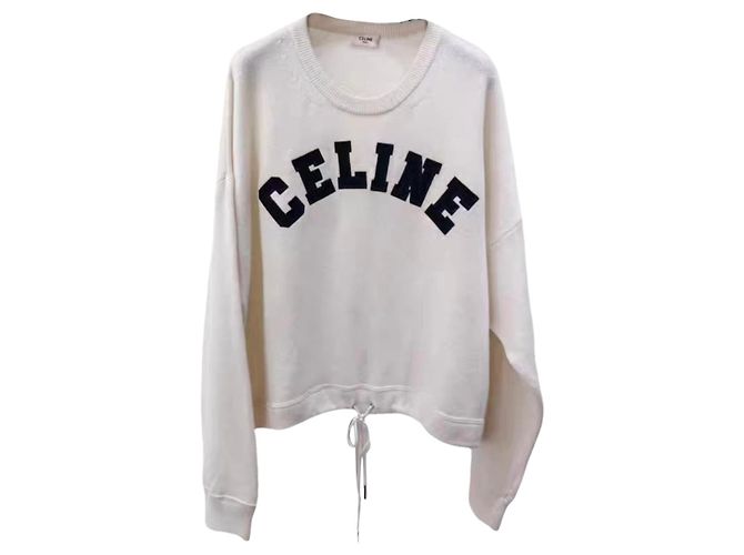 Céline Strickpullover aus Wolle Damen M Mehrfarben