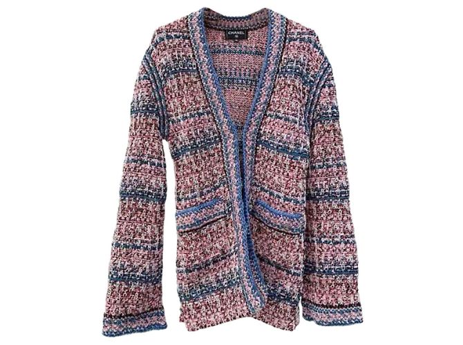 Pull en maille Chanel en soie Multicolore