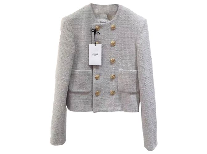 Céline Wool Jacket Multi Color Size 34 Multiple colors