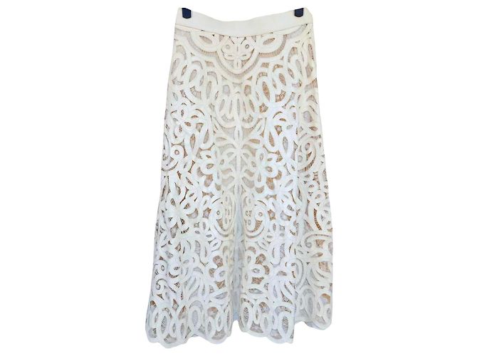 Autre Marque Saia Dior de pele branca Branco