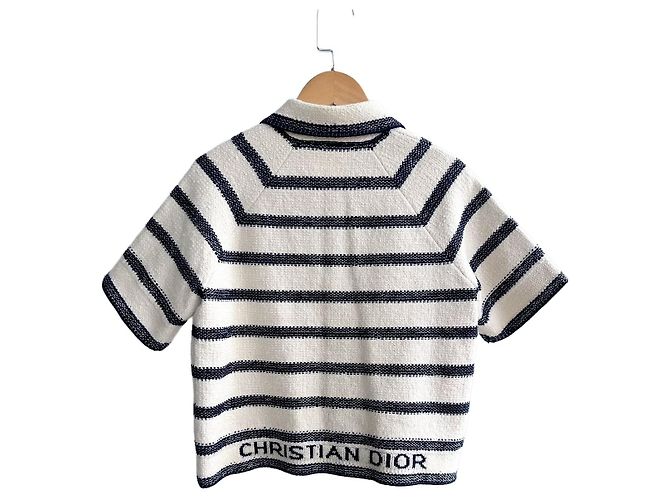 Autre Marque Cardigan Dior a Maniche Corte Multicolore