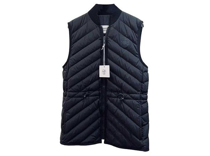 Hermès Black Polyester Coat Size 34