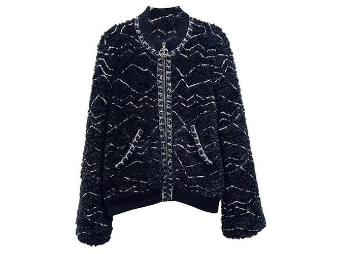 Casacos de couro Chanel Multicor