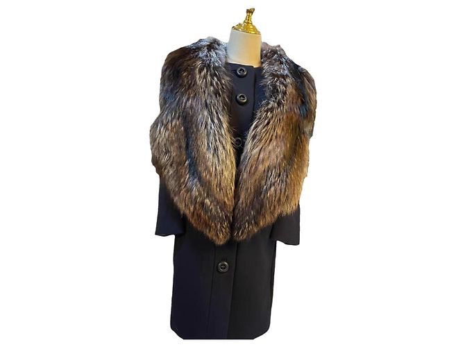 Prada Fox Fur Coat Women Size 40
