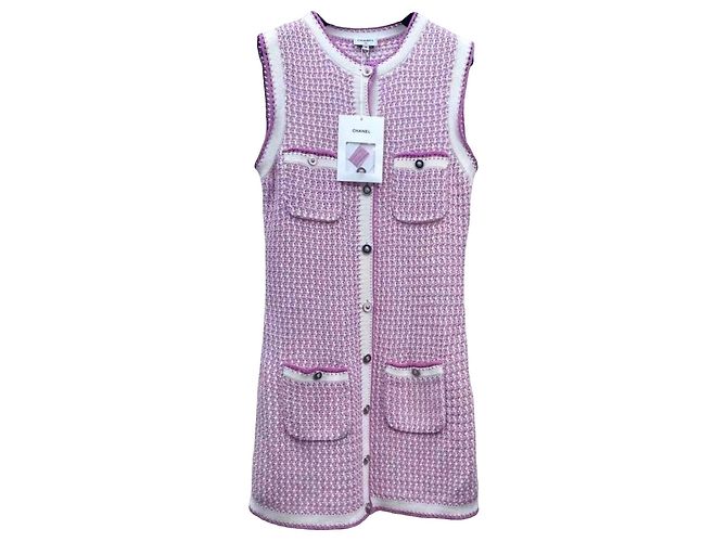 Vestido Chanel de algodão Multicor