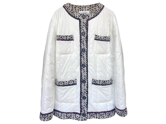 Chanel Coats Polyamide Multi Color Size 36 Multiple colors