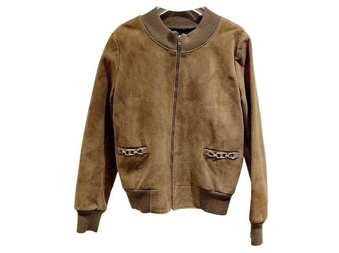Céline Lederjacke Damen Gr. 38 Mehrfarben
