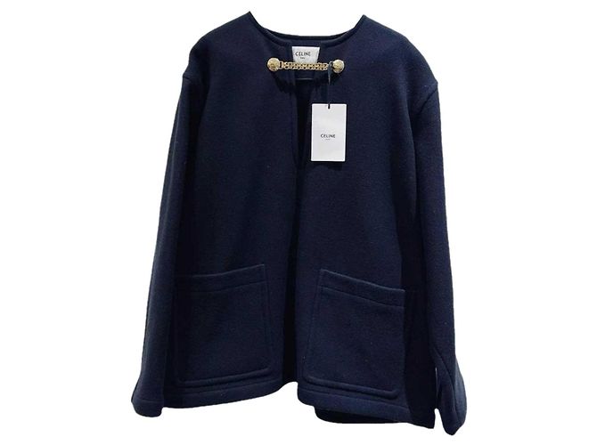 Céline Wool Coat Women Size 38 Multiple colors
