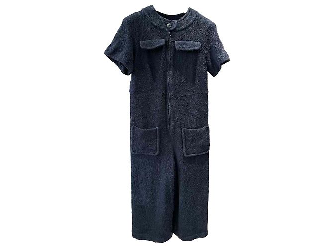 Macacão Chanel de algodão azul marinho