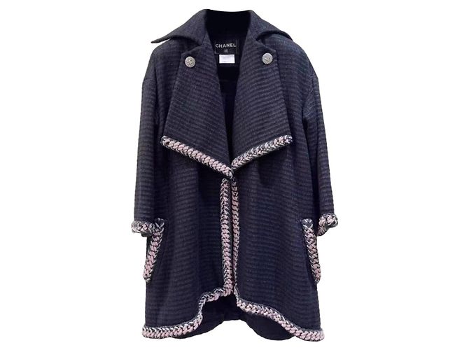 Abrigo Chanel de poliamida mujer 34 Multicolor