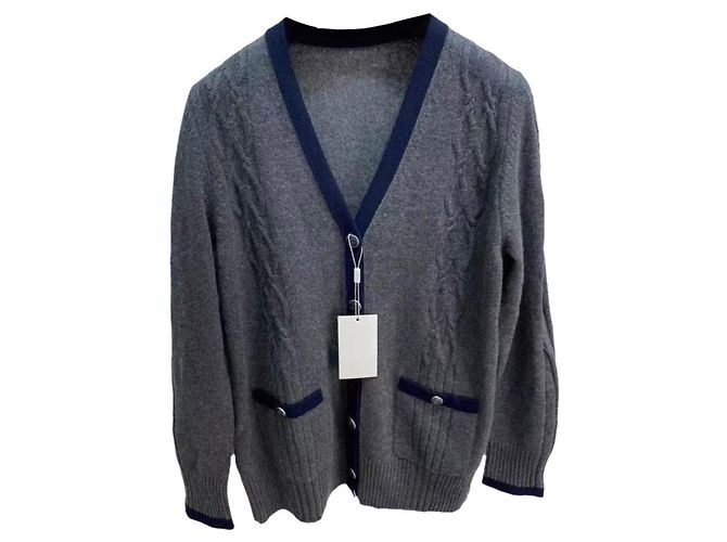 Chanel Strickware aus Kaschmir Grau