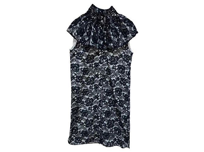 Chanel Baumwollkleid Mehrfarbig Größe 36 Mehrfarben