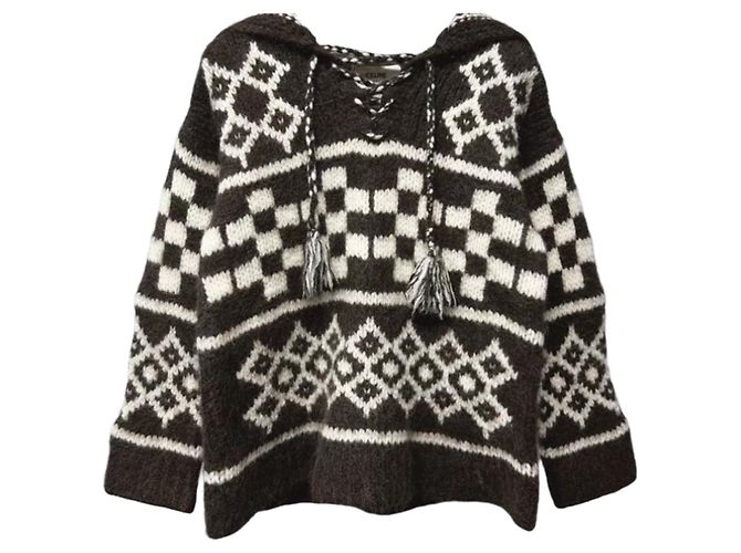 Céline Strickjacke aus Wolle Damen XS Mehrfarben