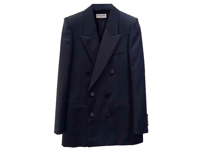 Autre Marque Saint Laurent Jackets Black