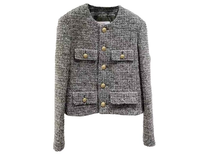 Céline Jacke aus Wolle Khaki