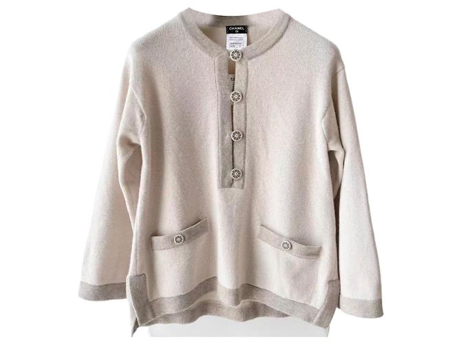 Chanel Kaschmir Strickwaren Damen 34 FR Mehrfarben