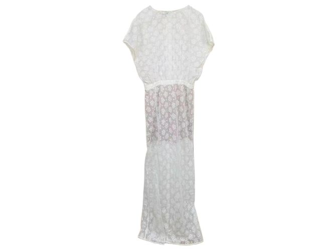 Chanel Baumwollkleid Mehrfarbig Größe 36 Mehrfarben
