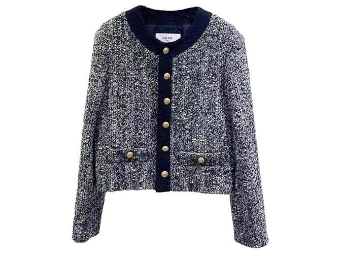 Céline Wool Jacket Women's Size 40 Multiple colors