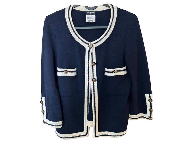 Chanel Kaschmir Strickwaren Damen 34 FR Mehrfarben