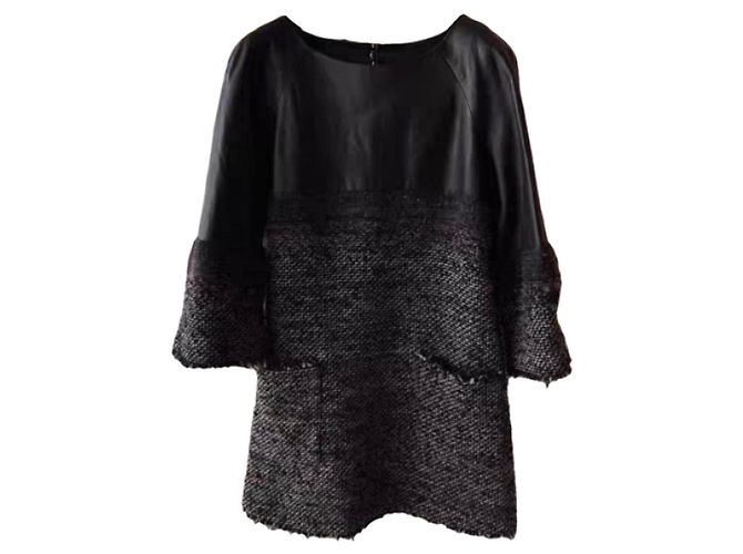 Abito Chanel in pelle Multicolore