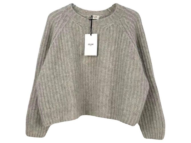 Pull en cachemire gris Céline XS