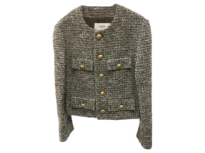 Céline Wool Jacket Women's Size 38 Multiple colors