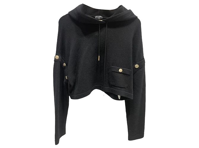 Chanel Maille en cachemire noire