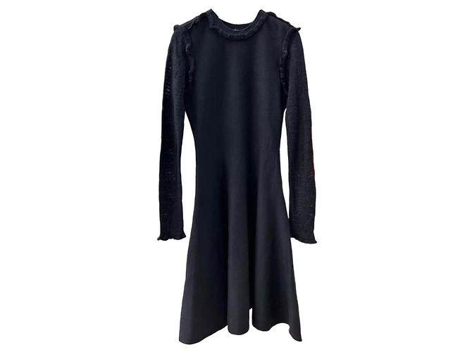 Chanel Kleid aus Wolle Schwarz