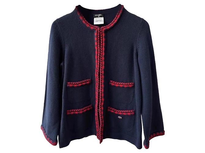 Chanel Cashmere Strickwaren Damen Größe 34 Mehrfarben