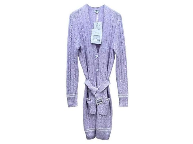Chanel Kleid Lila Viskose Größe 36