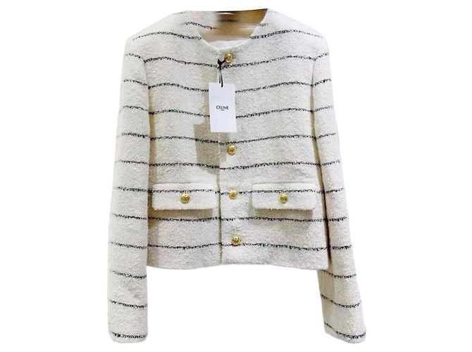Céline Wool Jacket Women's Size 38 Multiple colors