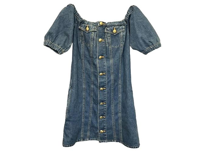 Vestido Céline de algodón azul