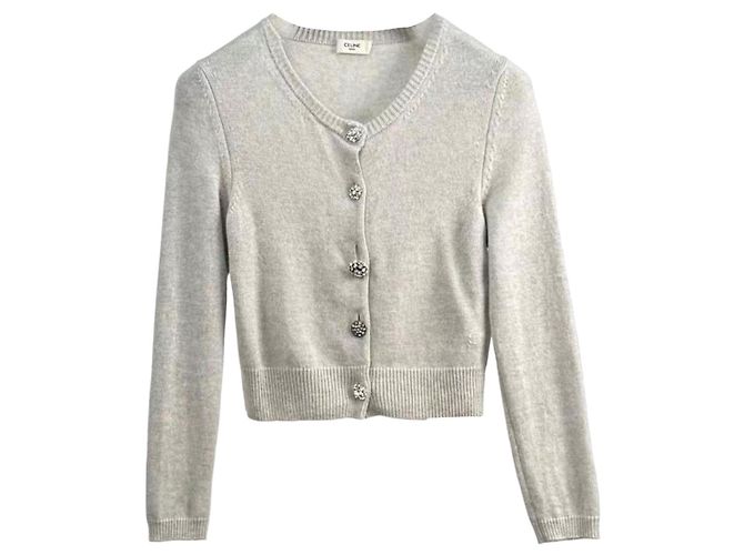 Pull en cachemire gris Céline