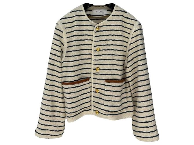 Chaqueta de algodón Céline para mujer talla 36 Multicolor