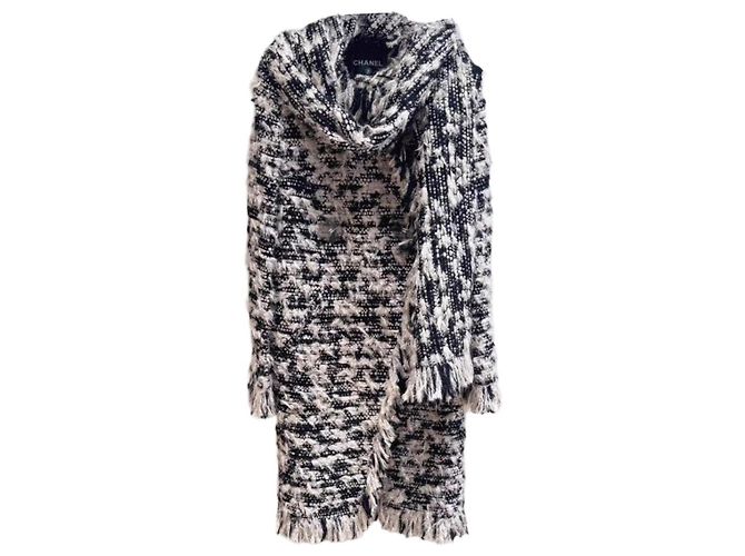 Chanel Wool Coat Multi Color Size 34 Multiple colors