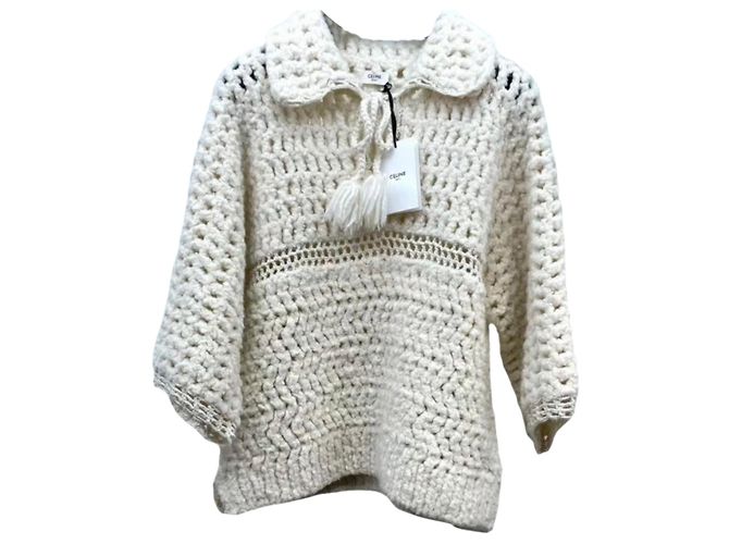 Céline Strickpullover aus Wolle Mehrfarben