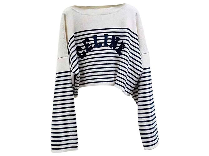 Pull en maille Céline en coton Multicolore