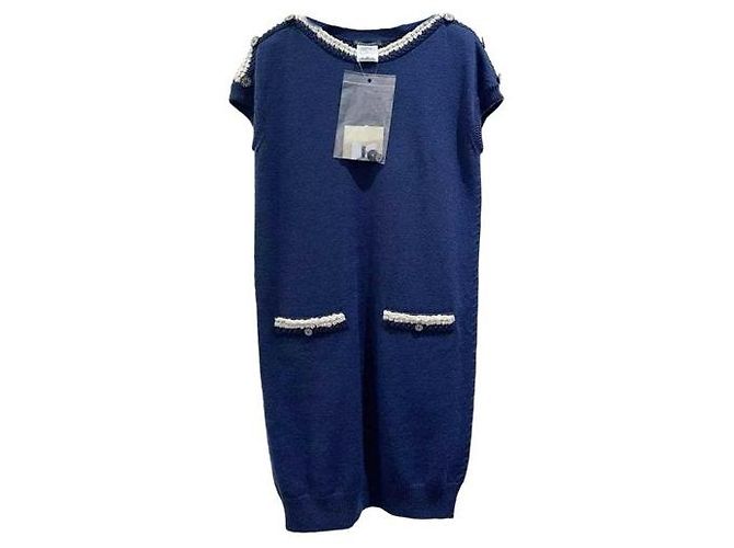 Vestido Chanel de cachemira 42 FR Multicolor